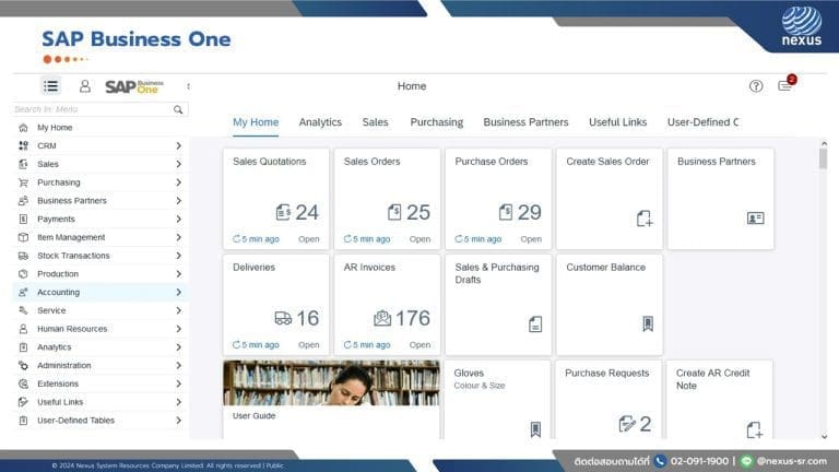 SAP Business One Dashboard